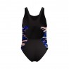 Speedo Costume Piscina Hyperboom Nero Fucsia Bambina