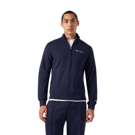 Champion Felpa Con Cerniera Blu Uomo