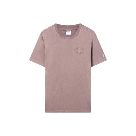 Champion T-Shirt Logo Vintage Rosa Uomo