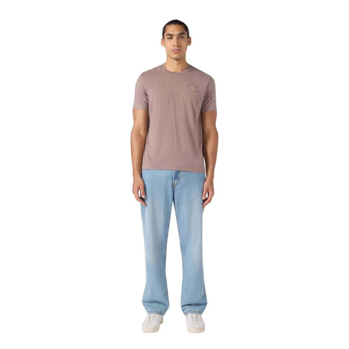 Champion T-Shirt Logo Vintage Rosa Uomo