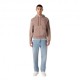 Champion Felpa Vintage Logo Rosa Uomo
