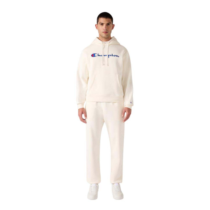 Champion Felpa Logo Bianco Uomo
