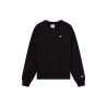 Champion Felpa Girocollo Logo Piccolo Nero Uomo