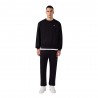 Champion Felpa Girocollo Logo Piccolo Nero Uomo