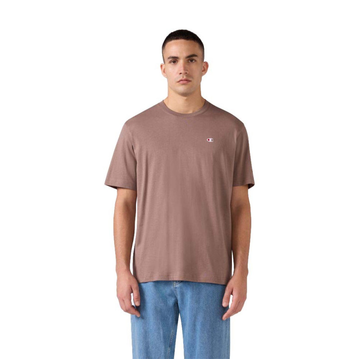 Champion T-Shirt Logo Piccolo Moro Uomo