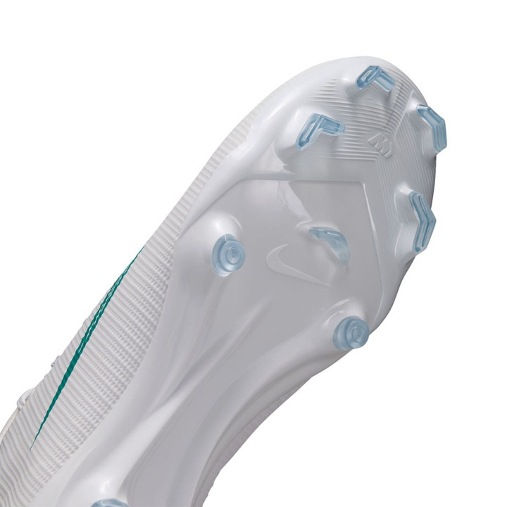 Nike Vapor 17 Academy Fg Mg Bianco Azzurro - Scarpe Da Calcio Uomo