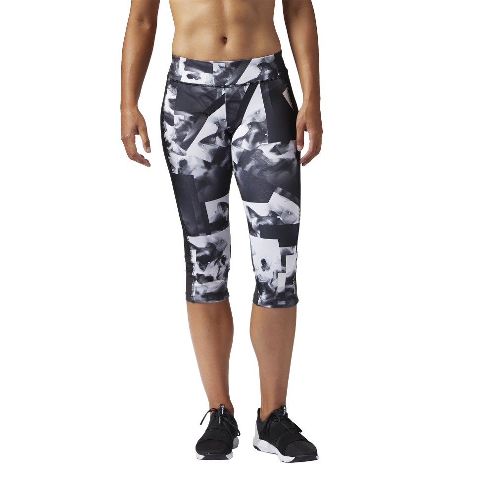 Reebok Capri Wor Smoke Donna Nero L