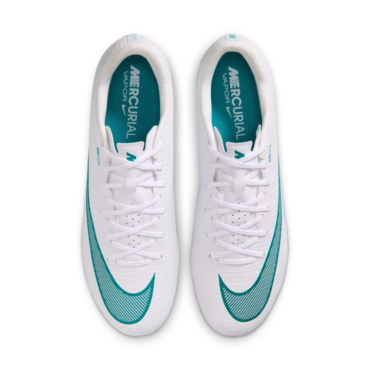 Nike Vapor 17 Academy Fg Mg Bianco Azzurro - Scarpe Da Calcio Uomo