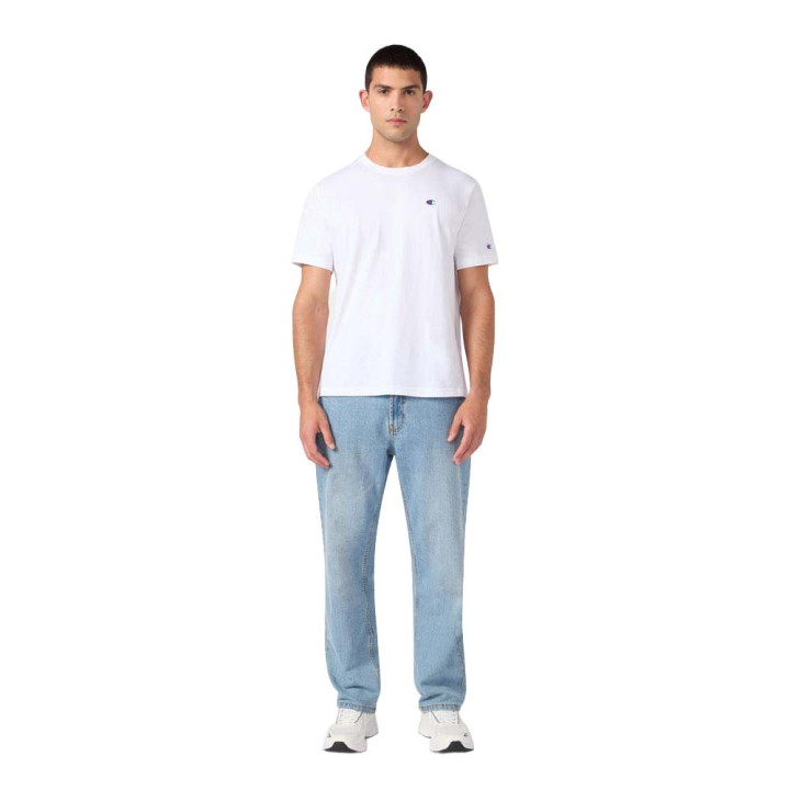 Champion T-Shirt Logo Piccolo Bianco Uomo