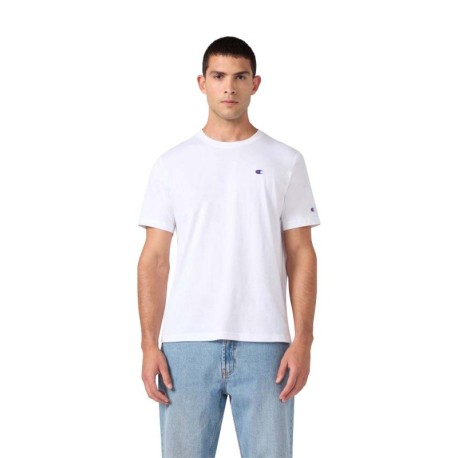 Champion T-Shirt Logo Piccolo Bianco Uomo