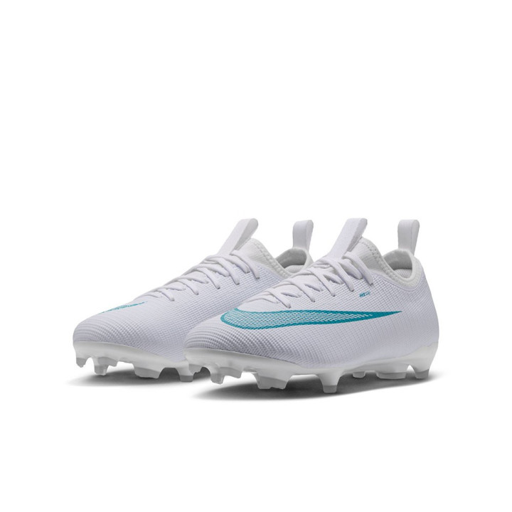 Nike Vapor 17 Acad Fg Mg Bianco Azzurro - Scarpe Da Calcio Bambino