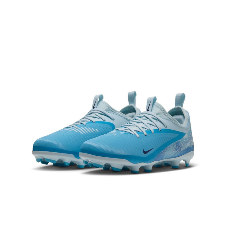 Nike Phantom 6 Low Acad Fg Mg Eh Azzurro Bianco - Scarpe Da Calcio Bambino