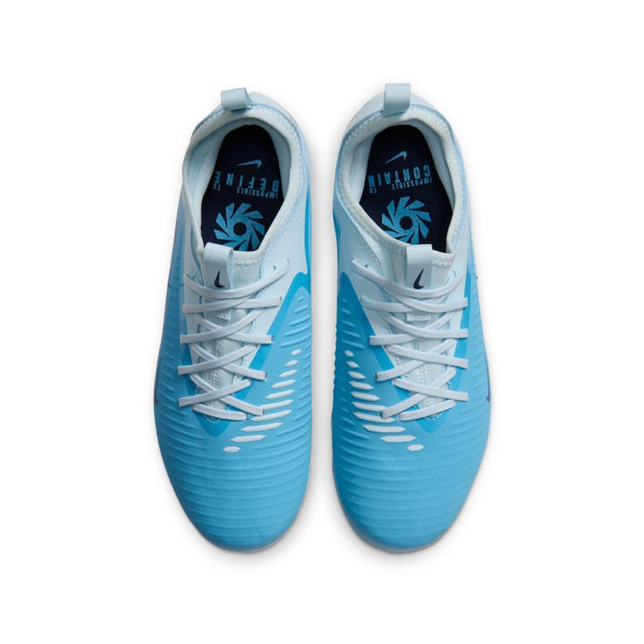 Nike Phantom 6 Low Acad Fg Mg Eh Azzurro Bianco - Scarpe Da Calcio Bambino