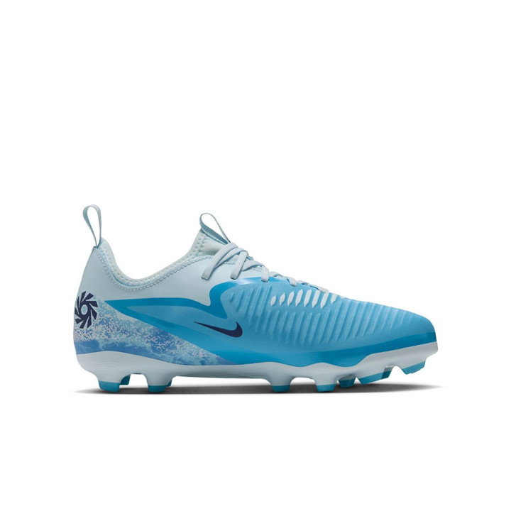 Nike Phantom 6 Low Acad Fg Mg Eh Azzurro Bianco - Scarpe Da Calcio Bambino
