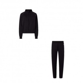 Champion Tuta Sportiva C Zip Nero Bambina