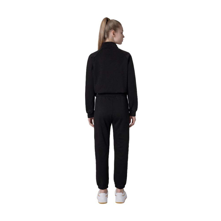 Champion Tuta Sportiva C Zip Nero Bambina