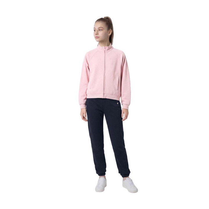 Champion Tuta Sportiva C Zip Rosa Bambina