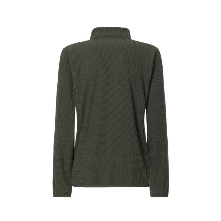 Rock Experience Felpa In Pile Night Crest Kombu Verde Uomo
