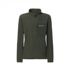Rock Experience Felpa In Pile Night Crest Kombu Verde Uomo