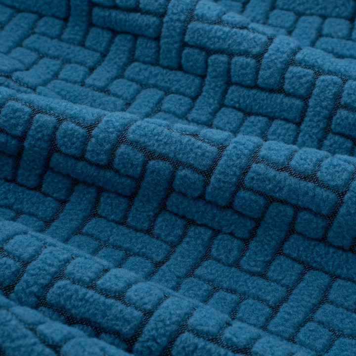 Rock Experience Felpa In Pile Night Crest Turkish Tile Uomo