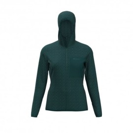 Rock Experience Felpa In Pile Night Crest Hoodie Ponderosa Pine Donna