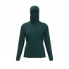 Rock Experience Felpa In Pile Night Crest Hoodie Ponderosa Pine Donna