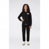 Champion Felpa Palestra Full Zip Con Cappuccio Nero Bambina