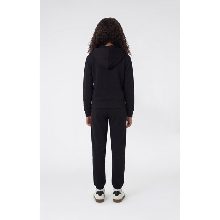 Champion Felpa Palestra Full Zip Con Cappuccio Nero Bambina