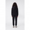 Champion Felpa Palestra Full Zip Con Cappuccio Nero Bambina