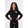 Champion Felpa Palestra Full Zip Con Cappuccio Nero Bambina