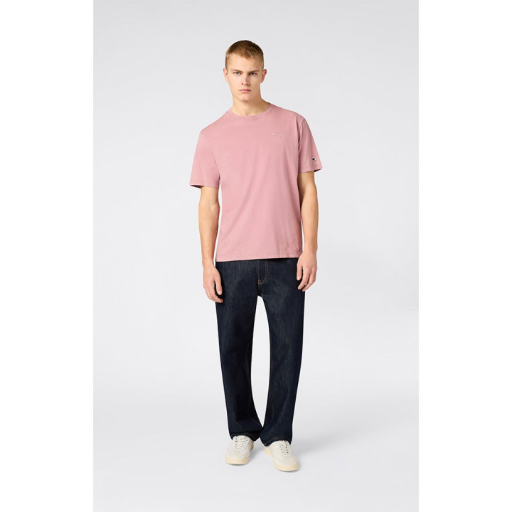 Champion T-Shirt Icon Wash Rosa Uomo