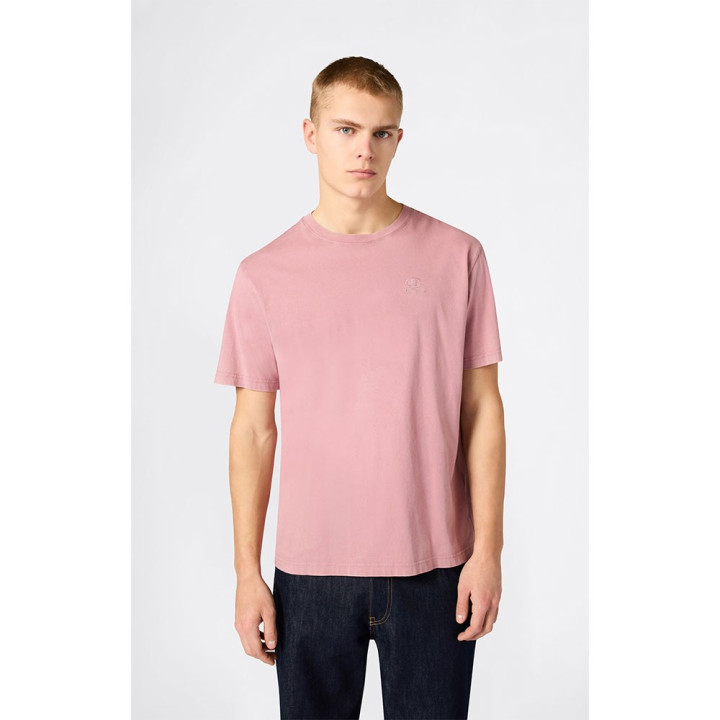 Champion T-Shirt Icon Wash Rosa Uomo