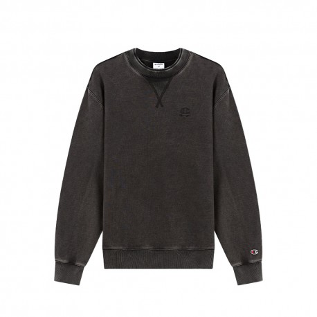 Champion Felpa Girocollo Icon Wash Nero Uomo