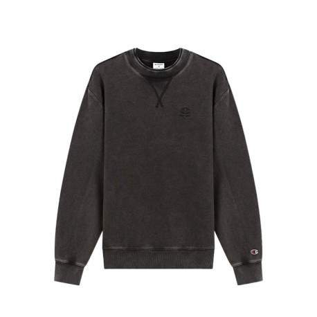 Champion Felpa Girocollo Icon Wash Nero Uomo