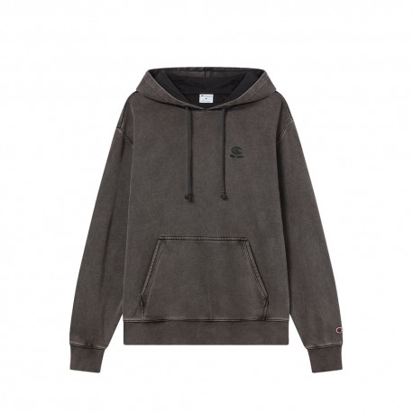 Champion Felpa Con Cappuccio Icon Wash Nero Uomo