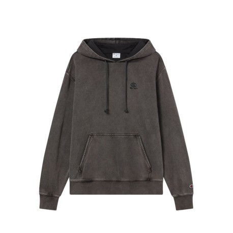 Champion Felpa Con Cappuccio Icon Wash Nero Uomo