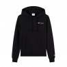 Champion Felpa Logo Piccolo Nero Donna