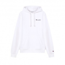 Champion Felpa Con Cappuccio Logo Piccolo Bianco Uomo