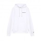 Champion Felpa Con Cappuccio Logo Piccolo Bianco Uomo