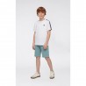 Champion Bermuda Logo Tonale Azzurro Bambino