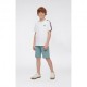 Champion Bermuda Logo Tonale Azzurro Bambino