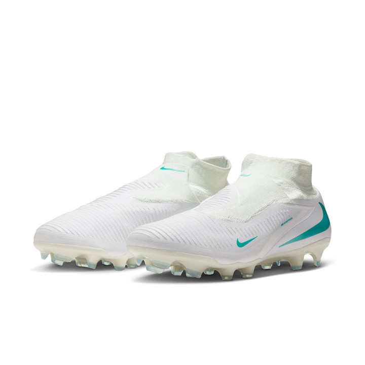Nike Phantom 6 High Pro Fg Bianco Azzurro - Scarpe Da Calcio Uomo