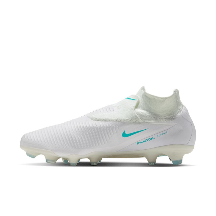 Nike Phantom 6 High Pro Fg Bianco Azzurro - Scarpe Da Calcio Uomo