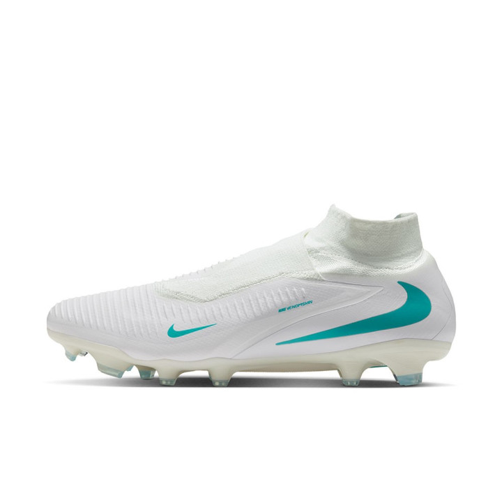 Nike Phantom 6 High Pro Fg Bianco Azzurro - Scarpe Da Calcio Uomo