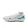 Nike Phantom 6 High Pro Fg Bianco Azzurro - Scarpe Da Calcio Uomo