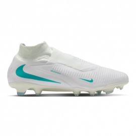 Nike Phantom 6 High Pro Fg Bianco Azzurro - Scarpe Da Calcio Uomo