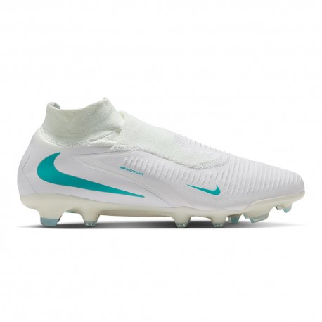 Nike Phantom 6 High Pro Fg Bianco Azzurro - Scarpe Da Calcio Uomo