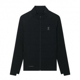 On Giacca Running Weather Hybrid Nero Donna