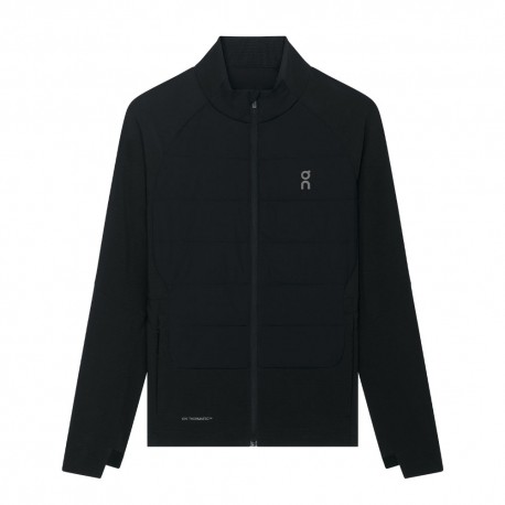 On Giacca Running Weather Hybrid Nero Donna