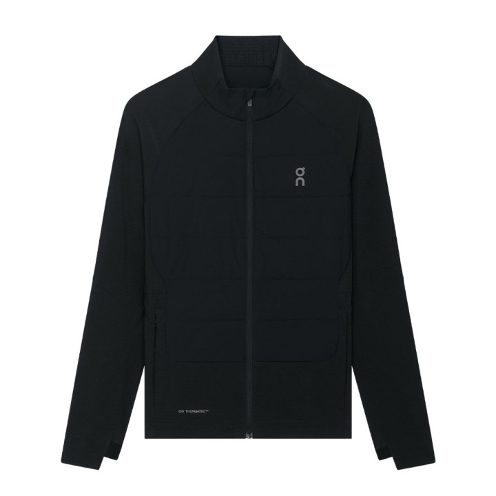 On Giacca Running Weather Hybrid Nero Donna